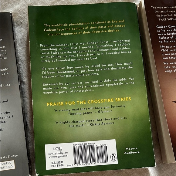 Crossfire Series Set - Blue, Green, Black, Brown Covers - Picture 3 of 9